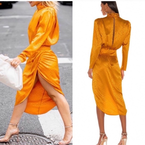 Ronny Kobo Kaira Silk Jacquard Leopard Dress Size Small - Picture 15 of 16